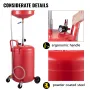 Waste Oil Drain Tank 80 L Portable Oil Drain Air Operated Drainer Oil Change, Oil Drain Container, Fluid Fuel Transfer Drainage 