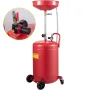 VEVOR Waste Oil Drain Tank 80 L Portable Oil Drain Air Operated Drainer Oil Change, Oil Drain Container, Fluid Fuel Transfer Dra