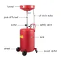 VEVOR Waste Oil Drain Tank 80 L Portable Oil Drain Air Operated Drainer Oil Change, Oil Drain Container, Fluid Fuel Transfer Dra