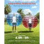 Inflatable Bumper Balls 2-Pack, 5FT/1.5M Body Sumo Zorb Balls for Teen & Adult, 0.8mm Thick PVC Human Hamster Bubble Balls for O