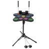 Electric Drum Set 9-Pad with Stand Dual Speakers Light Up Sticks for Kids