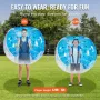 VEVOR Inflatable Bumper Ball 1-Pack, 5FT/1.5M Body Sumo Zorb Balls for Teen & Adult, 0.8mm Thick PVC Human Hamster Bubble Balls 