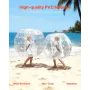 Inflatable Bumper Balls 2-Pack, 4FT/1.2M Body Sumo Zorb Balls for Teen & Adult, 0.8mm Thick PVC Human Hamster Bubble Balls for O