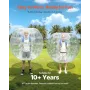 Inflatable Bumper Balls 2-Pack, 4FT/1.2M Body Sumo Zorb Balls for Teen & Adult, 0.8mm Thick PVC Human Hamster Bubble Balls for O
