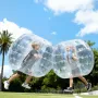 Inflatable Bumper Balls 2-Pack, 4FT/1.2M Body Sumo Zorb Balls for Teen & Adult, 0.8mm Thick PVC Human Hamster Bubble Balls for O