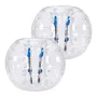 Inflatable Bumper Balls 2-Pack, 4FT/1.2M Body Sumo Zorb Balls for Teen & Adult, 0.8mm Thick PVC Human Hamster Bubble Balls for O