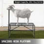 Livestock Stand 51x23 inches, Trimming Stand with Straight Head Piece, Goat Trimming Stand Metal Frame Sheep Shearing Stand Live