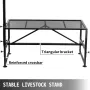 kvægstativ 51x23 tommer, trimmestativ med lige hovedstykke