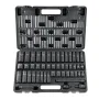 3/8" Drive Impact Socket Set, 48 Piece Socket Set SAE （5/16" -3/4"） & Metric （8-22mm）6 Point Cr-V Drive Extension Bar Universal 