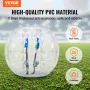 Inflatable Bumper Ball 1-Pack, 4FT/1.2M Body Sumo Zorb Balls for Teen & Adult, 0.8mm Thick PVC Human Hamster Bubble Balls for Ou