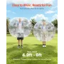 VEVOR oppustelig bumperbold 1-pakke, 5FT/1,5M kropssumo Zorb-bolde til teenagere og voksne, 0,8 mm tykke PVC-boblebolde til