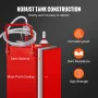 30 Gallon Fuel Caddy, Gas Storage Tank & 4 Wheels, with Manuel Transfer Pump, Gasoline Diesel Fuel Container for Cars, Lawn Mowe