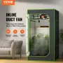 8 tommer inline kanalventilator HVAC udstødning blæser sæt EC
