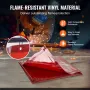 Welding Screen with Frame, 1.8 x 1.8 m Welding Curtain Screen, Flame-Resistant Vinyl Welding Protection Screen on 4 Swivel Wheel