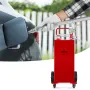 VEVOR Fuel Caddy, 132.49 Liter, Gas Storage Tank on 4 Wheels, with Manuel Transfer Pump, Gasoline Diesel Fuel Container for Cars