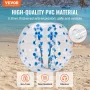 VEVOR Inflatable Bumper Ball 1-Pack, 5FT/1.5M Body Sumo Zorb Balls for Teen & Adult, 0.8mm Thick PVC Human Hamster Bubble Balls 