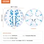 VEVOR Inflatable Bumper Ball 1-Pack, 5FT/1.5M Body Sumo Zorb Balls for Teen & Adult, 0.8mm Thick PVC Human Hamster Bubble Balls 