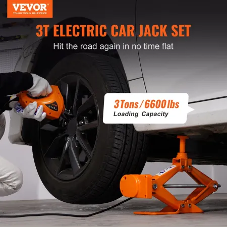 Elbil Jack Floor Jack 3 ton elektrisk saks Jack Car Repair Tool