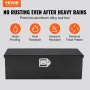 Heavy Duty Aluminum Truck Bed Tool Box, Diamond Plate Tool Box with Side Handle and Lock Keys, Storage Tool Box Chest Box Organi