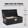 Heavy Duty Aluminum Truck Bed Tool Box, Diamond Plate Tool Box with Side Handle and Lock Keys, Storage Tool Box Chest Box Organi