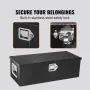Heavy Duty Aluminum Truck Bed Tool Box, Diamond Plate Tool Box with Side Handle and Lock Keys, Storage Tool Box Chest Box Organi