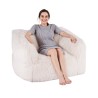 Bean Bag Stol Beanbag Sofa Stol med armlæn til voksne Plush Beige