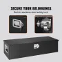 Heavy Duty Aluminum Truck Bed Tool Box, Diamond Plate Tool Box with Side Handle and Lock Keys, Storage Tool Box Chest Box Organi