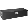Heavy Duty Aluminum Truck Bed Tool Box, Diamond Plate Tool Box with Side Handle and Lock Keys, Storage Tool Box Chest Box Organi