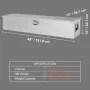 Heavy Duty Aluminum Truck Bed Tool Box, Diamond Plate Tool Box with Side Handle and Lock Keys, Storage Tool Box Chest Box Organi