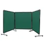 VEVOR Welding Screen with Frame, 182.9 cm x 182.9 cm 3 Panel Welding Curtain Screens, Flame-Resistant Vinyl Welding Protection S