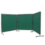 VEVOR Welding Screen with Frame, 182.9 cm x 182.9 cm 3 Panel Welding Curtain Screens, Flame-Resistant Vinyl Welding Protection S