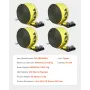Winch Straps, 4" x 30', 6000 lbs Load Capacity, 18000 lbs Break Strength, Truck Straps with Flat Hook, Flatbed Tie Downs Cargo C