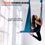 VEVOR Aerial Yoga Hængekøje & Gynge, 5,5 Yards, Aerial Yoga Starter Kit med 100gsm nylonstof, Fuld Rigging Hardware & Easy Set