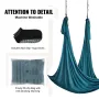 Aerial Yoga Hammock & Swing, 5.5 Yards, Aerial Yoga Starter Kit with 100gsm Nylon Fabric, Full Rigging Hardware & Easy Set-up Gu