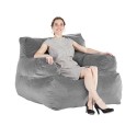 Bean Bag Stol Beanbag Sofa Stol med armlæn til voksne Plush Gray