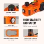 Electric Hydraulic Car Floor Jack 5 Ton 12V Built-in Tire Inflator Pump