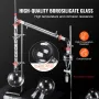 Lab Distillation Kit, 3.3 Boro Lab Glassware Distillation Kit with 24, 40 Joint, 1000ml Essential Oil Distillation Apparatus Kit