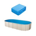 Oval Pool Liner 22 x 12.3ft Overlap Style Pool Liner 52in Wall Height