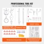 VEVOR Lab Distillation Kit, 3.3 Boro Lab Glassware Distillation Kit with 24, 40 Joint, 1000ml Essential Oil Distillation Apparat
