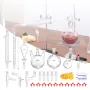 VEVOR Lab Distillation Kit, 3.3 Boro Lab Glassware Distillation Kit with 24, 40 Joint, 1000ml Essential Oil Distillation Apparat