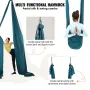 VEVOR Aerial Silk & Yoga Swing, 11 Yards, Aerial Yoga Hængekøjesæt med 100gsm nylonstof, komplet rigging hardware og nem