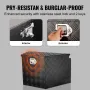 Trailer Tongue Box, Aluminum Alloy Diamond Plate Tongue Box Tool Chest, Heavy Duty Trailer Box Storage with Lock and Keys, Utili