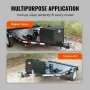 VEVOR Trailer Tongue Box, Aluminum Alloy Diamond Plate Tongue Box Tool Chest, Heavy Duty Trailer Box Storage with Lock and Keys,