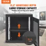 12U vægmonteret netværksserverskab, 39,4 cm/15,5" dybt