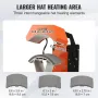 Hat Heat Press, 3-in-1 Auto Cap Heat Press Machine, 6.4x3.5in Clamshell Sublimation Transfer, Automatic Release&Press Knob-style