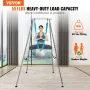 VEVOR Aerial Yoga Frame & Yoga Hammock, 9.67 ft Height Professional Yoga Swing Stand Comes with 13.1 Yards Aerial Hammock, Max 5