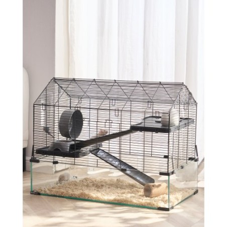 Wire Hamster Cage Habitat 29.5in gnaver Gerbil Small Animal House