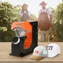 Hat Heat Press, 3-in-1 Auto Cap Heat Press Machine, 6.4x3.5in Clamshell Sublimation Transfer, Automatic Release&Press Knob-style