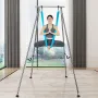 VEVOR Aerial Yoga Frame & Yoga Hammock, 9.67 ft Height Professional Yoga Swing Stand Comes with 13.1 Yards Aerial Hammock, Max 5