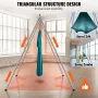 VEVOR Aerial Yoga Frame & Yoga Hammock, 9.67 ft Height Professional Yoga Swing Stand Comes with 6.6 Yards Aerial Hammock, Max 55
